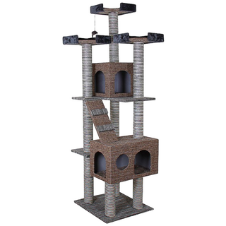 펫모닝 2하우스 대형 직조캣타워, 1박스