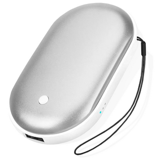 헤몬 따끈이 충전식 손난로 보조배터리 5000mAh + 전용파우치, 그레이