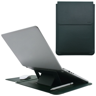 노트북 거치대 파우치 삼성 갤럭시북5프로 360 LG그램 맥북 13인치 14인치 15인치 16인치 17인치, 딥그린