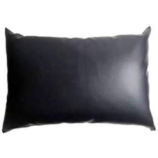 국산 병원베개 더커진 쿠션베개 (대) 블랙 프리미엄 가죽레자베개 병실용 입원실용 한의원용, 1개