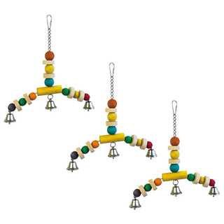 LIP Parrot 大理石三角鳥玩具 00256, 混色, 3個