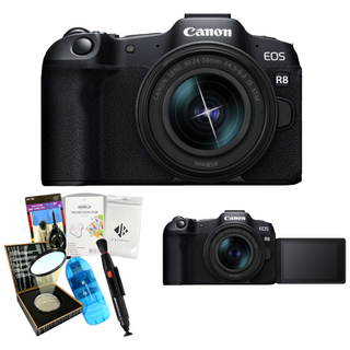 포토리뷰이벤트 캐논 EOS R8 + RF 24-50mm KIT+ MCUV 필터+렌즈 클리닝펜 + 액정보호필름+포켓융+청소도구+리더기/WJK, R8/24-50