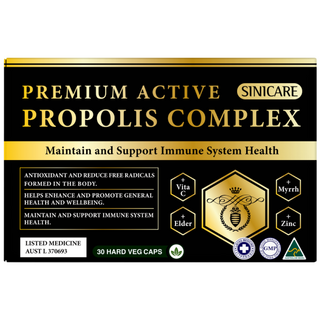 호주산 프로폴리스 시니케어 프리미엄 액티브 프로폴리스 컴플렉스 고함량 [원산지:호주], 1개, 30정