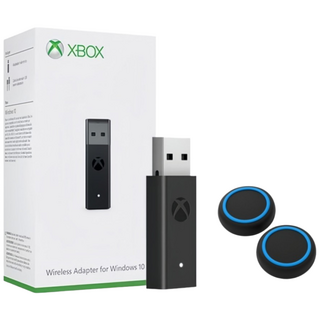 엑스박스 컨트롤러 무선 동글 윈도우10/11 호환, 1개, 조이스틱 실리콘, 원박스+연장선