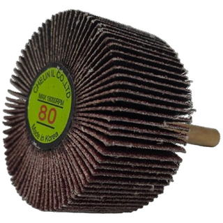 천일연마 추사포 50파이 추페이퍼 추페파 샤프트휠 샹크 6mm 샤우더휠 2인치, 50개