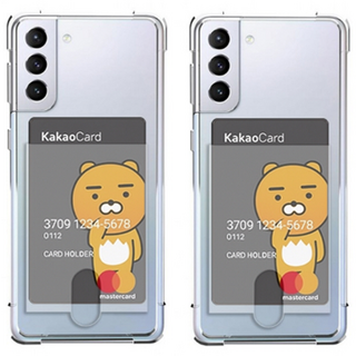 IDEAR 에어쿠션 카드수납 젤리케이스 휴대폰 케이스 2개