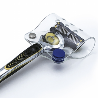 오호라스튜디오 소프트 면도기케이스 투명 1종, 블루, 1개