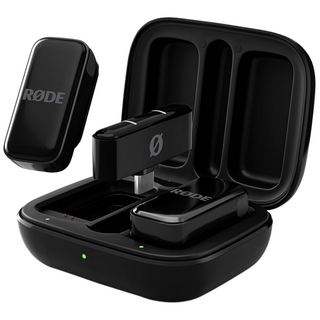 [RODE] Wireless Micro C타입 스마트폰용 고품질 컴팩트 초소형 무선 마이크, Black, Black