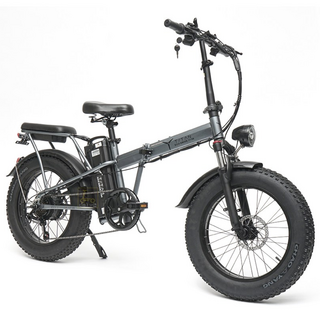 타이탄750 전기자전거 48v 13ah 500와트 전기팻바이크 분리형 배터리 접이식자전거 자전거도로주행가능, 그레이