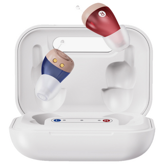 미국 FDA에서 승인된 깨끗하고 크게 잘들리는 귓속형 초소형 소리 음성증폭기 피스넷 히어링 청력보조기능, 1개