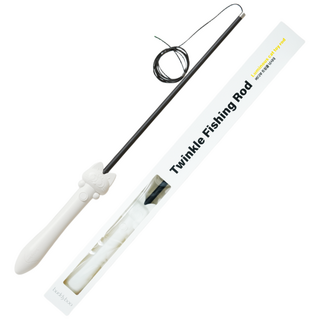 버디부 트윙클낚시대 V2 고양이 레이저 광섬유 장난감 - 4가지 불빛 변경, 1개, 화이트