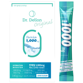 닥터딜리온 오리지널 물에타먹는 전해질 이온 스포츠음료 수분충전 마시는수액, 160g, 1세트