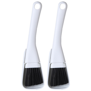 일상나눔 다용도 틈새 청소 브러쉬, 블랙, 2개