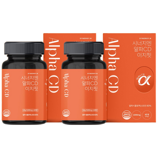 시너지엔 알파CD 이지핏 알파시클로덱스트린 알파시디 효능, 2개, 60정