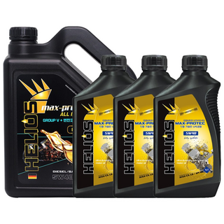 헬리우스 맥스프로텍 올인원 5w30 5w40 C3 SN 디젤 DPF 엔진오일 엔진코팅제 그룹V 함유, 6개, 1L, 가솔린/LPG