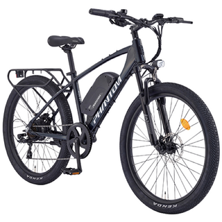 삼천리 2025 완조립 66.04cm(26인치) 팬텀 TX 파스 스로틀 산악 MTB 전기 자전거, 블랙