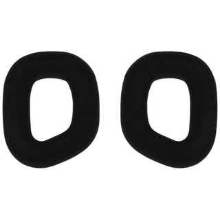 커세어 정품 HS80 호환 헤드셋 헤드폰 커버 교체 이어패드, 블랙(1쌍)