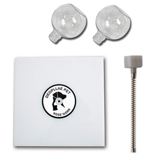 더플래 반려동물 먹이통 부품 페이지 헝그리복서 세트 PE판 + 스프링 + 소켓 + 먹이통 2종, 혼합색상, 1세트