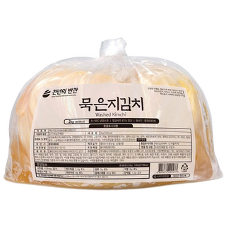 [한 달 이내 제조] 씻은 묵은지 김치 2kg 횟집 백김치 업소용 씻은김치 김밥용 천년의반찬, 1개