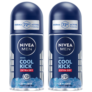 니베아 맨 데오도란트 롤온 쿨킥, 50ml, 2개