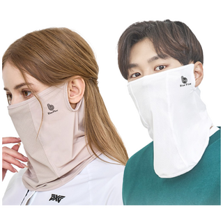 쿨썸 1+1 국내산 숨쉬기편한 UV 자외선차단 남여공용 스포츠 골프 여름마스크, FREE, 화이트+스킨, 1개
