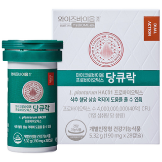 유한양행 HAC01 혈당유산균 당큐락 28개입, 28정, 3개