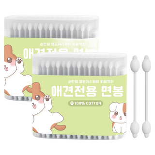 슈슈펫 반려동물 전용 강아지면봉 가성비, 2개, 110개입