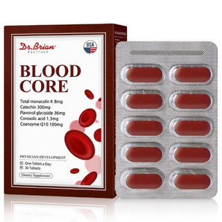 닥터브라이언 LDL 콜레스테롤 2중배합 혈압 혈당 혈액순환 홍국 바나바잎 은행잎 추출물 코엔자임Q10, 1박스, 30정