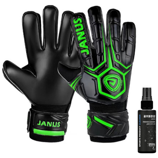 풋볼몬스터 프리미엄 축구 골키퍼장갑 핑거세이브 손가락꺾임방지 키퍼장갑, 그린, 1개