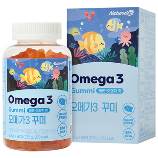 네추럴라이즈 오메가 꾸미, 90정, 1개