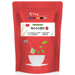 [본사직영] 다예 100% 국산 옥수수수염차 50티백 지퍼백 티백차 생분해 삼각티백, 0.8g, 50개입, 1개