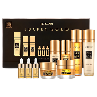 베르가모 리얼 24K 골드 9종 기초화장품세트 골드 콜라겐, 1세트