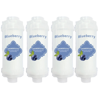 Nexflow 향기 가정용 샤워 헤드 전처리 필터, 블루베리YS-XX-L4, 4개