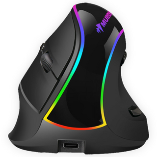 Murray 무선 블루투스 RGB 디자인 버티컬 마우스, BM-550, 블랙