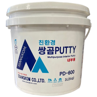 친환경 쌍곰 퍼티 빠데 5kg 핸디코트 외부용/내부용(석고보드 구멍 벽 구멍 메우기 이보드 틈새 메우기) + 막헤라67mm + 망사조인트, 쌍곰 내부용 + 막헤라67mm + 망사조인트