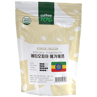 에티오피아 예가체프 1kg 커피원두 로스팅 홀빈원두, 홀빈(분쇄안함), 1개