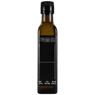 [깨울림] 국산 냉압착 생들기름 (여린 울림), 1개, 250ml