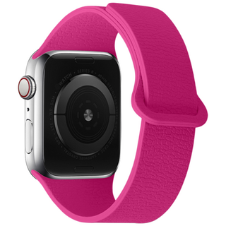 애플워치 S11 호환 리치 가죽 무늬 실리콘 마그네틱 루프 스트랩 42/44/45/46/49mm, 바비핑크
