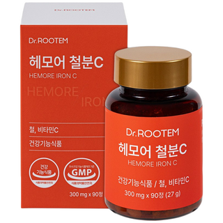 닥터루템 헤모어 철분 빈혈 비헴철 철분제, 1개, 90정