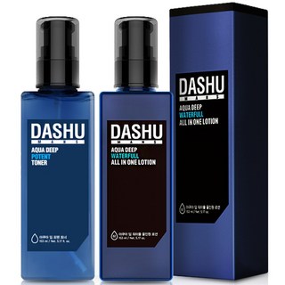 DASHU 男仕深層保濕化妝水 153ml+深層補水多效合一乳液 153ml套組, 1組