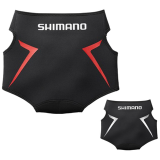 시마노 힙가드 GU-011S 히프커버 낚시 방석 바다낚시, 블랙-레드-XL