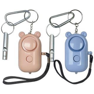 다비샤 세이벨 호신용 경보기 호루라기 키링, 1개, 스카이 블루