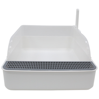 pecanori 開放式貓砂盆, 白色 (PECA5012W)