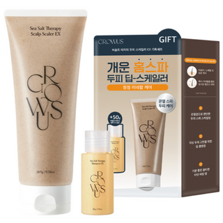 그로우어스 씨솔트 테라피 두피 스케일러, 1개, 250g
