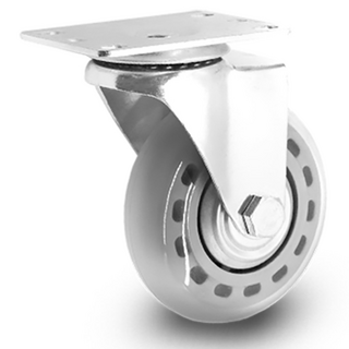 투명 무소음 경량 인라인 바퀴 캐스터 10cm(4인치) 회전형, 4인치 경량(투명 무소음), 1개