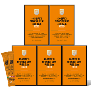 올바른습관 식약처인증 카무트 파로 곡물효소 100% 스틱 3gx30포, 5박스, 90g