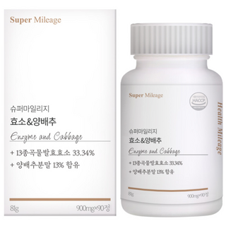 건강상회 곡물 발효 효소 양배추 인절미맛, 90정, 1개