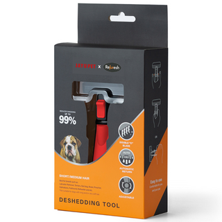 자유펫 리퍼레쉬 디쉐딩 브러쉬 강아지 고양이 죽은털 엉킨털 빗, 단모용, 1개