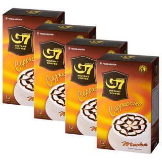 G7 카푸치노 모카 커피믹스, 18g, 12개입, 4개, 18g
