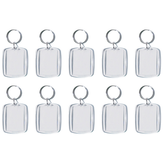 [마니랜드] 아크릴 사진 액자 키링 10개 세트, E. 증사 사각